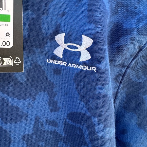 Under Armour Blue Camo Hoodie- Large.NWT! - Picture 3 of 3